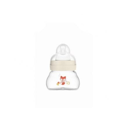 MAM Γυάλινο Μπιμπερό Feel Good Forest Με Θηλή Σιλικόνης 0m+ 90ml