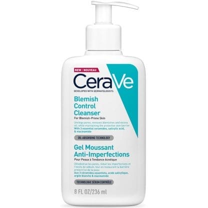 CeraVe Blemish Control Cleanser Face Gel Αναζωογονητικό Καθαριστικό Gel Προσώπου για Επιδερμίδες με Ατέλειες 236ml