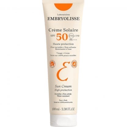 Embryolisse Creme Solaire Spf50 High Protection Face & Body Sun Cream Διάφανο Αντηλιακό Προσώπου & Σώματος Υψηλής Προστασίας Κατάλληλο για Όλη την Οικογένεια 100ml