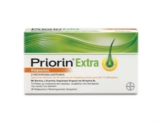 PRIORIN Extra Συμπλήρωμα Διατροφής για την Υγεία των Μαλλιών 30 capsules