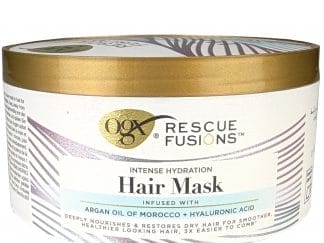 OGX Rescue Fusions Argan Oil of Morocco & Hyaluronic Acid Intense Hydration Hair Mask Μάσκα Μαλλιών Εντατικής Ενυδάτωσης με Έλαιο Argan & Υαλουρονικό Οξύ 285ml