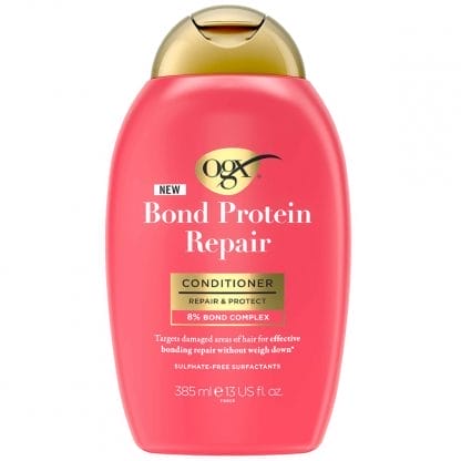 OGX Bond Protein Repair & Protect Conditioner Hair Μαλακτική Κρέμα Επανόρθωσης & Προστασίας των Ξηρών, Ταλαιπωρημένων Μαλλιών 385ml