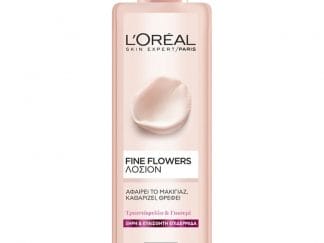 L'Oreal Paris Fine Flowers Τονωτική Λοσιόν Καθαρισμού - Ντεμακιγιάζ Προσώπου για Ξηρή - Ευαίσθητη Επιδερμίδα με Εκχυλίσματα από Τριαντάφυλλο & Γιασεμί 400ml