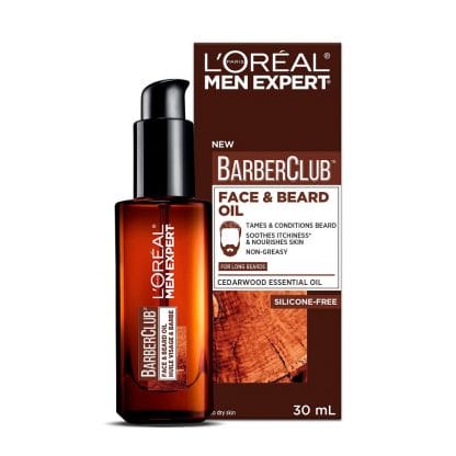 L'Oreal Paris Men Expert BarberClub Face & Beard Oil Ενυδατικό, Καταπραϋντικό Έλαιο για Πρόσωπο & Μούσια 30ml