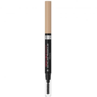 L'Oreal Paris Infaillible Brows 24H Filling Triangular Eyebrow Pencil Μολύβι Φρυδιών & Βουρτσάκι για Φυσικό Τελείωμα 1ml - 7.0 Blonde
