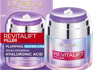 L'Oreal Paris Revitalift Filler Plumping Water Cream Αντιγηραντική, Λεπτόρρευστη Κρέμα Προσώπου για Ενυδάτωση & Λάμψη με Υαλουρονικό Οξύ 50ml