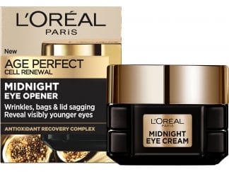 L'Oreal Paris Age Perfect Cell Renew Midnight Eye Cream Κρέμα Νυκτός Κυτταρικής Ανάπλασης Ματιών με Αντιοξειδωτικά που Χαρίζει Ορατά πιο Ξεκούραστο & Νεανικό Βλέμμα 15ml
