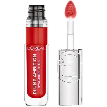 L'Oreal Paris Plump Ambition Hyaluron Lip Oil Ενυδατικό Λάδι Όγκου Χειλιών με Υαλουρονικό Οξύ 24ωρης Διάρκειας 5ml - 380 Rouge In Love