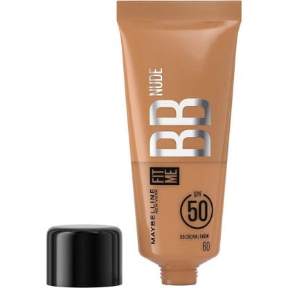 Maybeline Fit Me Nude BB Cream Spf50 Κρέμα Προσώπου Υψηλής Προστασίας με Χρώμα για Φυσική Κάλυψη 30ml - 60
