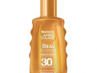 Garnier Ambre Solaire Ideal Bronze Milk-in-Spray Spf30 Αντηλιακό Γαλάκτωμα Υψηλής Προστασίας σε Spray 150ml