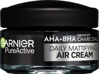 Garnier Skinactive Daily Mattifying Air Cream 3 in 1 for Blemish-Prone Skin Κρέμα Προσώπου με Άνθρακα για Λιπαρές Επιδερμίδες με Ατέλειες 50ml