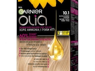 Garnier Olia Permanent Hair Color Μόνιμη Βαφή Μαλλιών Χωρίς Αμμωνία & με Φυσικά Έλαια Λουλουδιών 1 Τεμάχιο - 10.1 Κατάξανθο Σαντρέ