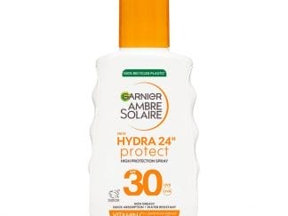 Garnier Ambre Solaire Hydra 24H Protect Spray Spf30 Αντηλιακό Σπρέι Σώματος Υψηλής Προστασίας με Βιταμίνη Ε 150ml