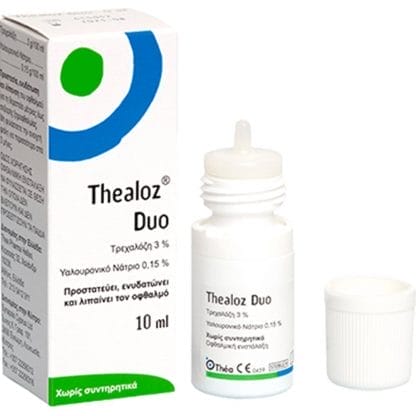 Thea Thealoz Duo Drops Οφθαλμικές Σταγόνες με Υαλουρονικό Οξύ για Ενυδάτωση, Λίπανση & Προστασία των Ματιών Κατά των Ερεθισμών 10ml
