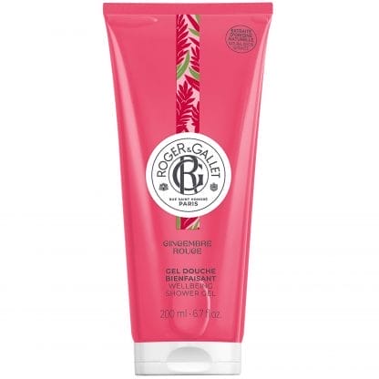 Roger & Gallet Gingembre Rouge Wellbeing Shower Gel Αναζωογονητικό Αφρόλουτρο με Ροζ Βατόμουρο, Τζίντζερ & Μοσχολίβανο 200ml