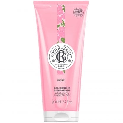 Roger & Gallet Rose Wellbeing Shower Gel Αναζωογονητικό Αφρόλουτρο με Ιταλικό Μανταρίνι, Τριαντάφυλλο Δαμασκού & Musk 200ml