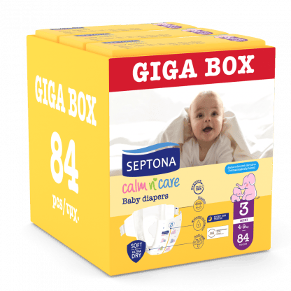 Πάνες Septona Calm N' Care Giga Box Midi No3 (4-9Kg) 180τεμ (3*60τεμ)