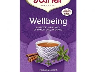 Yogi Tea Wellbeing Ayurvedic Blend 17 Teabags (17 Φακελάκια x 1.8g),Ρόφημα Βοτάνων για Χαλάρωση & Ευεξία με Κανέλα, Φασκόμηλο & Ρίγανη