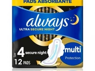 Always Ultra Secure Night Σερβιέτες Με Φτερά No4, 12τεμ.
