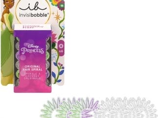 Invisibobble Disney Tiana Original Hair Spiral Λαστιχάκι Μαλλιών Εμπνευσμένο από Πριγκίπισσες της Disney 6 Τεμάχια