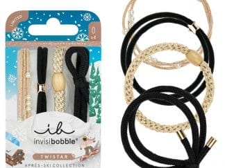 Invisibobble Twistar Apres-ski Fondue Lover Λαστιχάκια Μαλλιών σε Διάφορα Γιορτινά Σχέδια για Κομψό Στυλ Χωρίς Πόνο 4 Τεμάχια
