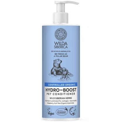 Natura Siberica Wilda Organic Hydro-Boost Pet Conditioner Οργανική Μαλακτική Κρέμα Ενυδάτωσης για Κατοικίδια με Ξηρό Τρίχωμα 400ml