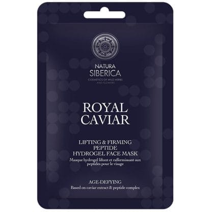Natura Siberica Royal Caviar Lifting & Firming Peptide Hydrogel Face Mask Ενυδατική Μάσκα Προσώπου Άμεσης Επίδρασης που Εξαλείφει τα Σημάδια Κούρασης 30g