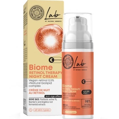 Natura Siberica Lab Biome Retinol Therapy Night Cream Κρέμα Νυκτός Προσώπου με Ρετινόλη 50ml