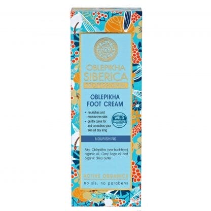 Natura Siberica Oblepikha Foot Cream Θρεπτική & Ενυδατική Κρέμα Ποδιών 75ml