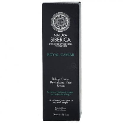 Natura Siberica Royal Caviar Revitalizing Face Serum Μοναδικός Αντιγηραντικός Ορός Προσώπου με Μαύρο Χαβιάρι 30ml