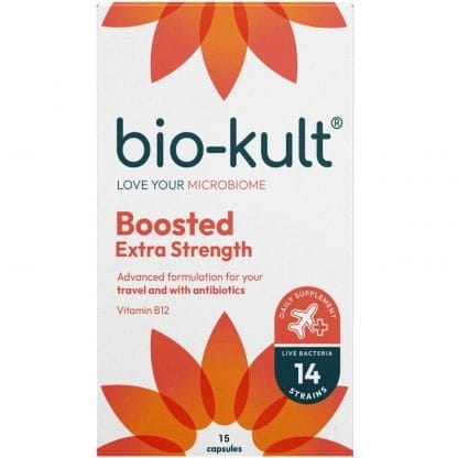 Bio-Kult Boosted Extra Strength Συμπλήρωμα Διατροφής με Προβιοτικά & Βιταμίνη Β12 για την Ενίσχυση του Πεπτικού & Ανοσοποιητικού Συστήματος 15caps