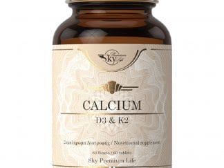 Sky Premium Life Calcium D3 & K2 Συμπλήρωμα Διατροφής με Ασβέστιο, Βιταμίνη D3 & Κ2 για την Ενίσχυση των Οστών, των Μυών & των Δοντιών 60tabs