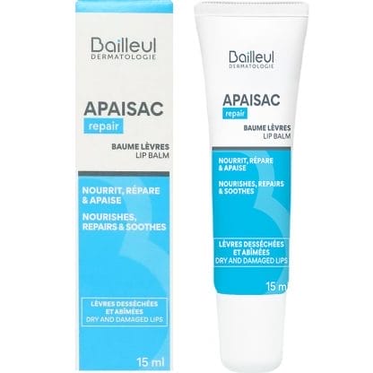 Bailleul Apaisac Repair Lip Balm Ενυδατικό - Θρεπτικό Βάλσαμο Χειλιών 15ml