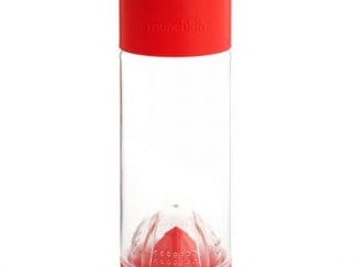 Munchkin Miracle 360° Fruit Infuser Ποτήρι με Θήκη - Στίφτη Φρούτων για να Δώσετε Γεύση στο Ρόφημα σας 12m+, 414ml - Κόκκινο