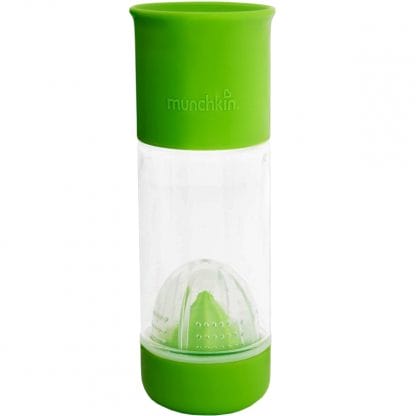 Munchkin Miracle 360° Fruit Infuser Ποτήρι με Θήκη - Στίφτη Φρούτων για να Δώσετε Γεύση στο Ρόφημα σας 12m+, 414ml - Πράσινο