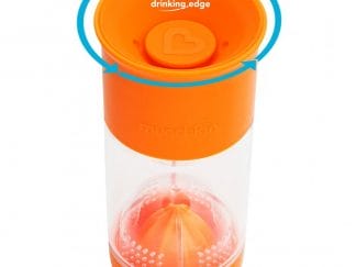 Munchkin Miracle Fruit Infuser 12m+ Ποτήρι-Στίφτης Φρούτων 591ml - Πορτοκαλί