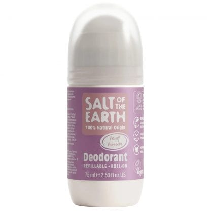Salt of the Earth Natural Refillable Roll-On Deodorant Αποσμητικό Roll-On Φυσικής Προέλευσης με Άρωμα Ανθισμένης Παιώνιας 75ml - Peony Blossom