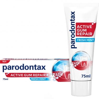 Parodontax Active Gum Repair Fresh Mint Toothpaste Οδοντόκρεμα για την Αποκατάσταση των Ούλων που Αιμορραγούν από τη 1η Εβδομάδα με Γεύση Μέντα 75ml
