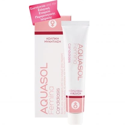 Galenica Aquasol Femina Candidiasis Cream Εξειδικευμένη Κρέμα για την Αντιμετώπιση της Μυκητιασικής Κολπίτιδας & των Συμπτωμάτων της με Απλικατέρ 30ml
