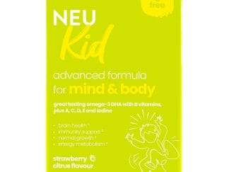Neubria Neu Kid Παιδικό Συμπλήρωμα Διατροφής για Μυαλό & Σώμα με Γεύση Φράουλα Λεμόνι 30 Chew.tabs