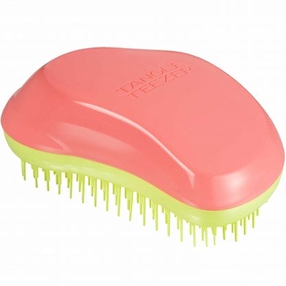 Tangle Teezer Original Salmon Pink & Hyper Yellow Βούρτσα Μαλλιών για Εύκολο Ξεμπέρδεμα Χωρίς Σπάσιμο 1 Τεμάχιο