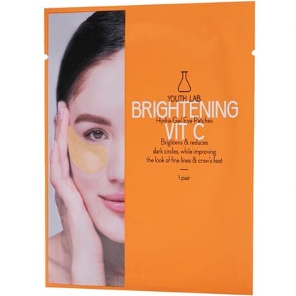 Youth Lab Brightening Vit-C Hydra Gel Eye Patches Μάσκα Ματιών με Υδροτζέλ για Φωτεινότητα & Μείωση Μαύρων Κύκλων, Οιδημάτων, Δυσχρωμιών 2 Τεμάχια
