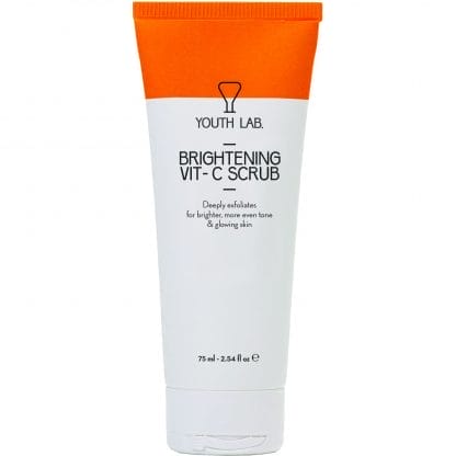 Youth Lab Brightening Vit-C Scrub Τζελ Απολέπισης & Μάσκα με Βιταμίνη C για Λάμψη, Φωτεινότητα, Μείωση Κηλίδων, Ανομοιόμορφου Τόνου & Υφής 75ml