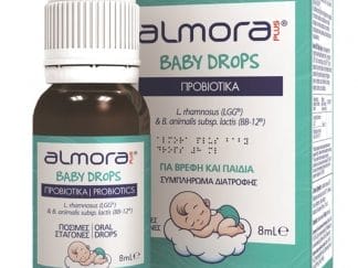 Almora Plus Baby Probiotics Drops Συμπλήρωμα Διατροφής Προβιοτικών για την Ανακούφιση των Βρεφικών Κολικών & την Καλή Υγεία του Γαστρεντερικού σε Σταγόνες 8ml