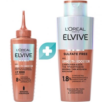 L'Oreal Paris Elvive Promo Growth Booster Shampoo 200ml & Growth Booster Serum 102ml