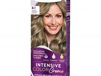 Schwarzkopf Palette Intensive Hair Color Creme Kit Μόνιμη Κρέμα Βαφή Μαλλιών για Έντονο Χρώμα Μεγάλης Διάρκειας & Περιποίηση 1 Τεμάχιο - 8.1 Ξανθό Ανοιχτό Σαντρέ