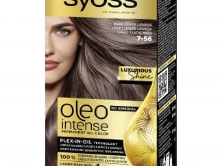 Syoss Oleo Intense Permanent Oil Hair Color Kit Επαγγελματική Μόνιμη Βαφή Μαλλιών για Εξαιρετική Κάλυψη & Έντονο Χρώμα που Διαρκεί, Χωρίς Αμμωνία 1 Τεμάχιο - 7-56 Ξανθό Σαντρέ Μόκα