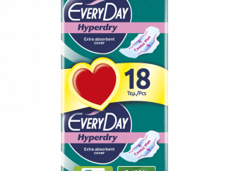 Σερβιέτες EveryDay Hyperdry NORMAL Ultra Plus Center Plus Οικονομική Συσκευασία 18τεμ.