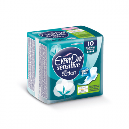 Σερβιέτες EveryDay Sensitive Cotton NORMAL Ultra Plus 10τμχ