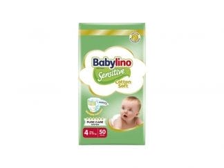 Πάνες Babylino Sensitive Cotton Soft Value Pack No4 (8-13Kg) 50τεμ